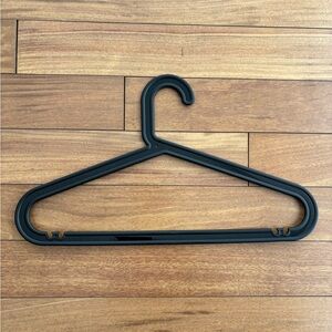 10 IKEA Black Plastic Hangers